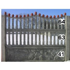 Панель забора верхняя