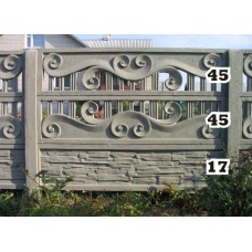 Панель забора верхняя