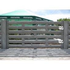 Панель забора средняя