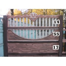 Панель забора средняя