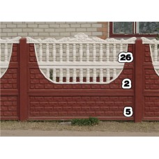 Панель забора нижняя