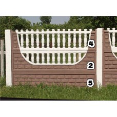 Панель забора верхняя