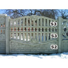 Панель забора нижняя