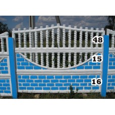 Панель забора верхняя