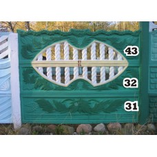 Панель забора средняя