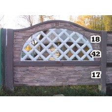 Панель забора верхняя