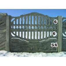 Панель забора верхняя