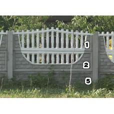 Панель забора верхняя