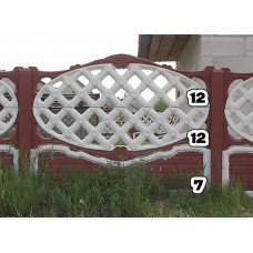 Панель забора верхняя