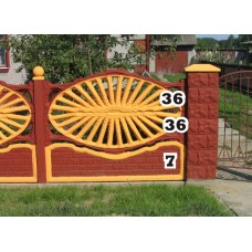 Панель забора верхняя