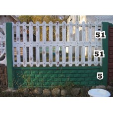Панель забора верхняя