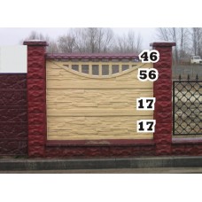 Панель забора верхняя